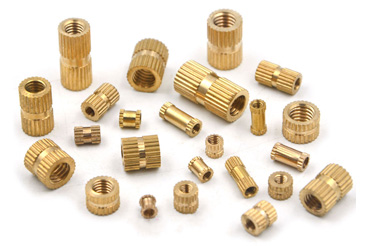 Brass knurled inserts