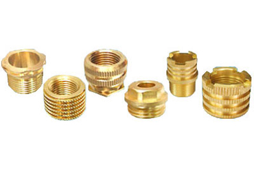 Brass threaded inserts